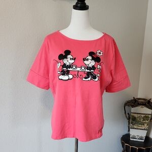 Disney Parks Retro Look Mickey and Minnie Mouse T-Shirt